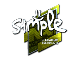 Sticker | s1mple (Foil) | Boston 2018