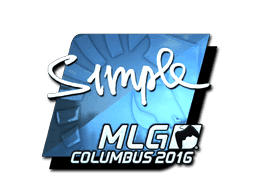 Sticker | s1mple (Foil) | MLG Columbus 2016