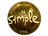 Sticker | s1mple (Gold) | Katowice 2019