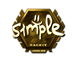 Sticker | s1mple (Gold) | London 2018