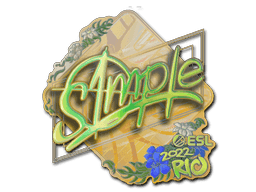 Sticker | s1mple (Holo) | Rio 2022