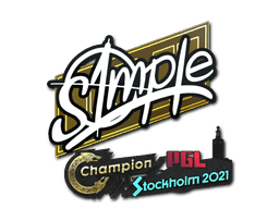 Sticker | s1mple | Stockholm 2021