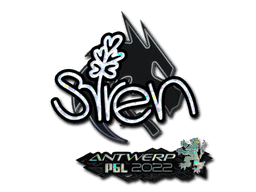 Sticker | S1ren (Glitter) | Antwerp 2022