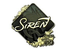 Sticker | S1ren (Gold) | Rio 2022