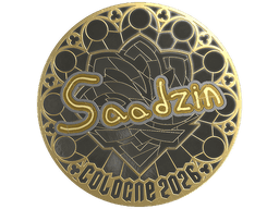 Sticker | saadzin (Gold) | Cologne 2026