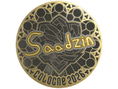 Sticker | saadzin (Gold) | Cologne 2026