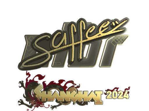 Sticker | saffee (Gold) | Shanghai 2024