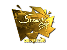 Sticker | ScreaM (Gold) | Cologne 2016