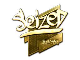 Sticker | seized (Gold) | Boston 2018