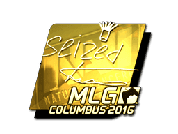 Sticker | seized (Gold) | MLG Columbus 2016