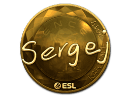 Sticker | sergej (Gold) | Katowice 2019