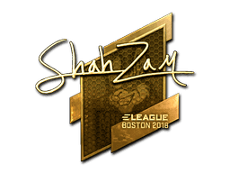 Sticker | ShahZaM (Gold) | Boston 2018