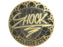 Sticker | SHOCK (Gold) | Cologne 2026