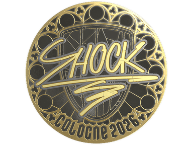 Sticker | SHOCK (Gold) | Cologne 2026