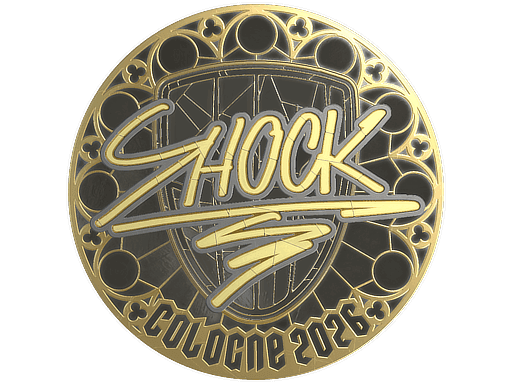 Sticker | SHOCK (Gold) | Cologne 2026