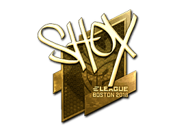 Sticker | shox (Gold) | Boston 2018