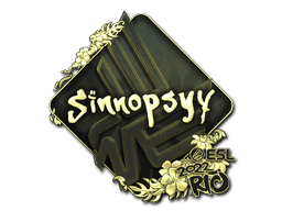 Sticker | sinnopsyy (Gold) | Rio 2022