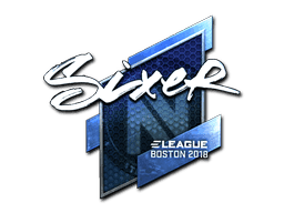 Sticker | SIXER (Foil) | Boston 2018