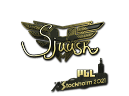 Sticker | sjuush (Gold) | Stockholm 2021