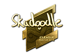 Sticker | Skadoodle (Gold) | Boston 2018