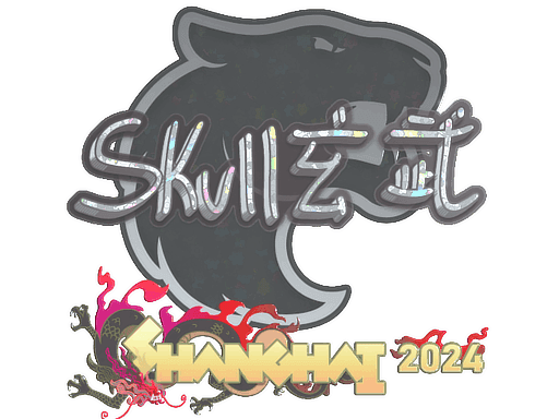 Sticker | skullz (Glitter) | Shanghai 2024