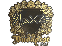 Sticker | slaxz- (Gold) | Budapest 2025