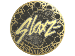 Sticker | slaxz- (Gold) | Cologne 2026