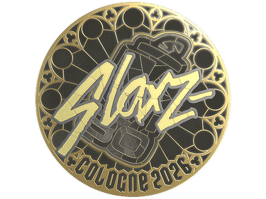 Sticker | slaxz- (Gold) | Cologne 2026