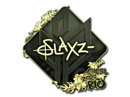 Sticker | slaxz- (Gold) | Rio 2022