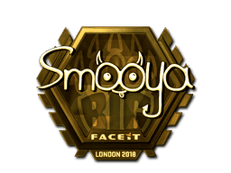 Sticker | smooya (Gold) | London 2018