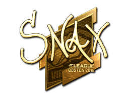 Sticker | Snax (Gold) | Boston 2018