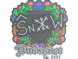 Sticker | snow (Embroidered) | Budapest 2025