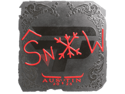 Sticker | snow (Foil) | Austin 2025