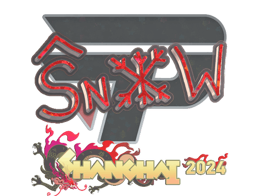 Sticker | snow (Glitter) | Shanghai 2024