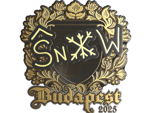 Sticker | snow (Gold) | Budapest 2025