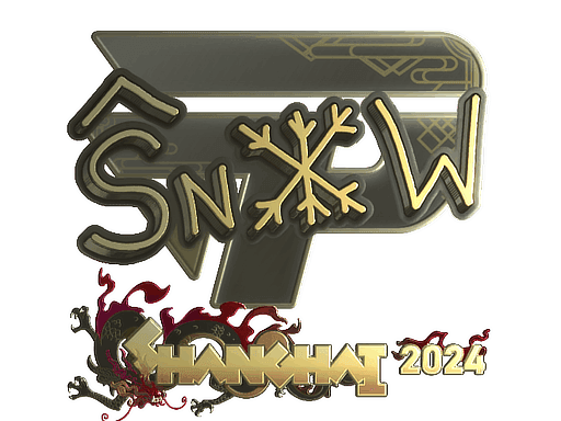 Sticker | snow (Gold) | Shanghai 2024