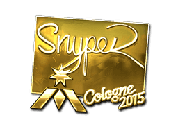 Sticker | SnypeR (Gold) | Cologne 2015