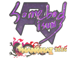 Sticker | somebody (Glitter) | Shanghai 2024