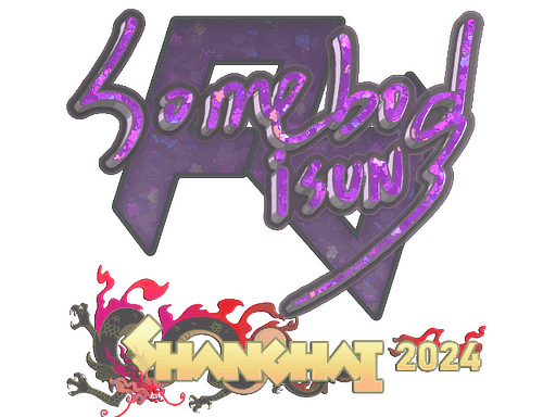 Sticker | somebody (Glitter) | Shanghai 2024