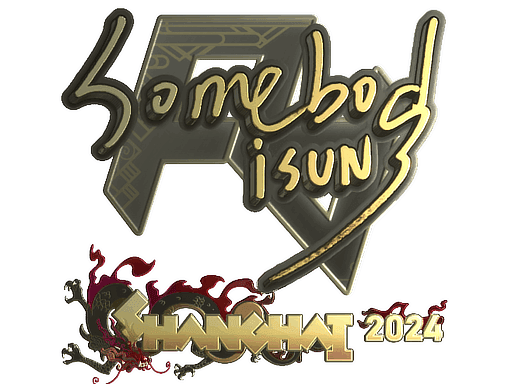 Sticker | somebody (Gold) | Shanghai 2024