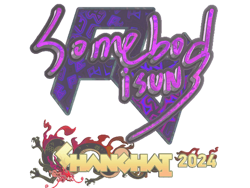 Sticker | somebody (Holo) | Shanghai 2024