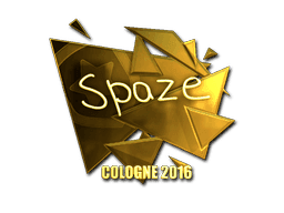 Sticker | spaze (Gold) | Cologne 2016