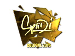 Sticker | Spiidi (Gold) | Cologne 2016