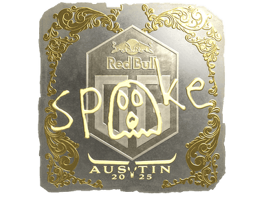 Sticker | spooke (Gold) | Austin 2025