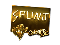 Sticker | SPUNJ (Gold) | Cologne 2015