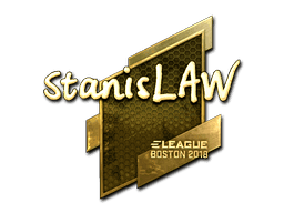 Sticker | stanislaw (Gold) | Boston 2018