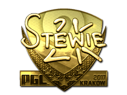 Sticker | Stewie2K (Gold) | Krakow 2017