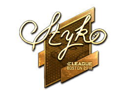 Sticker | STYKO (Gold) | Boston 2018