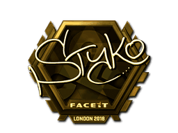 Sticker | STYKO (Gold) | London 2018