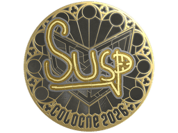 Sticker | susp (Gold) | Cologne 2026